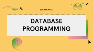 bca,bca notes,database programming,complete notes