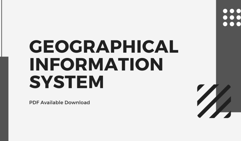Geographical Information System Model Questions